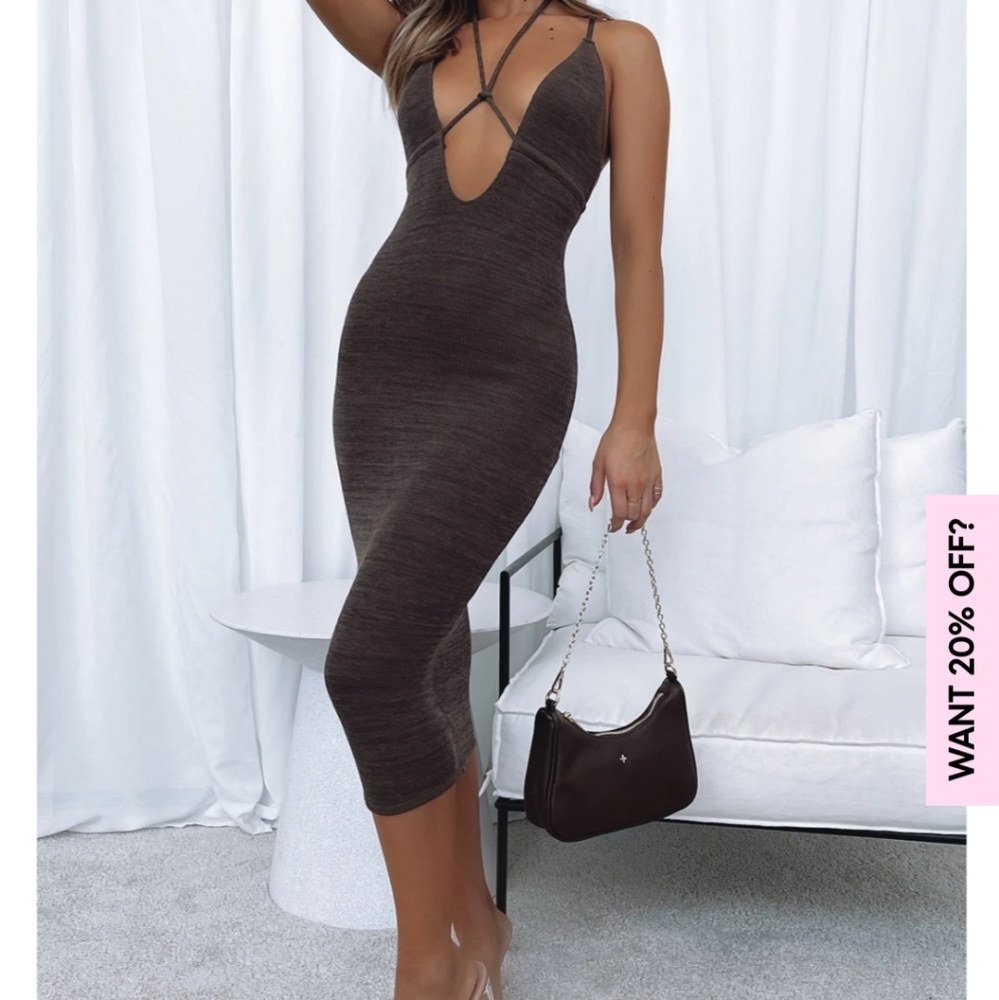 White fox- Change the game midi dress MEDIUM - Picture 4 of 7